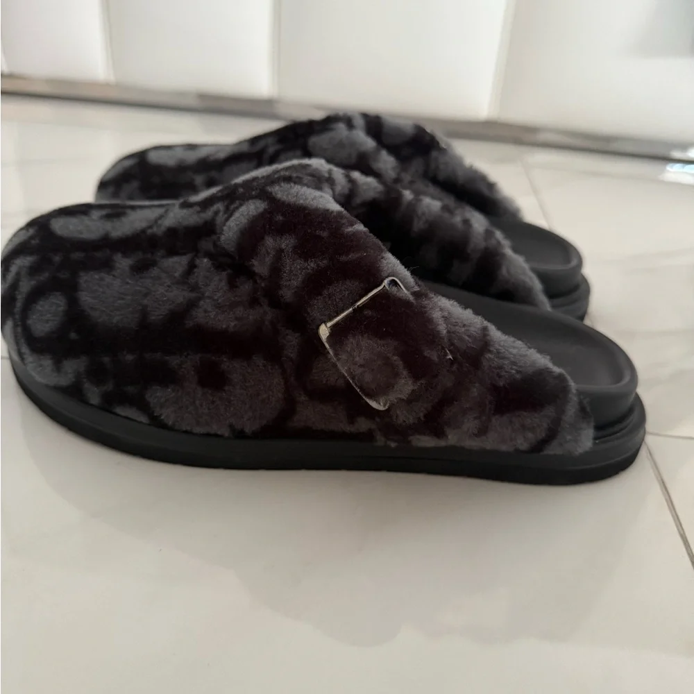 Dior Black Charcoal Mules & Clogs Leather - Picture 5 of 5